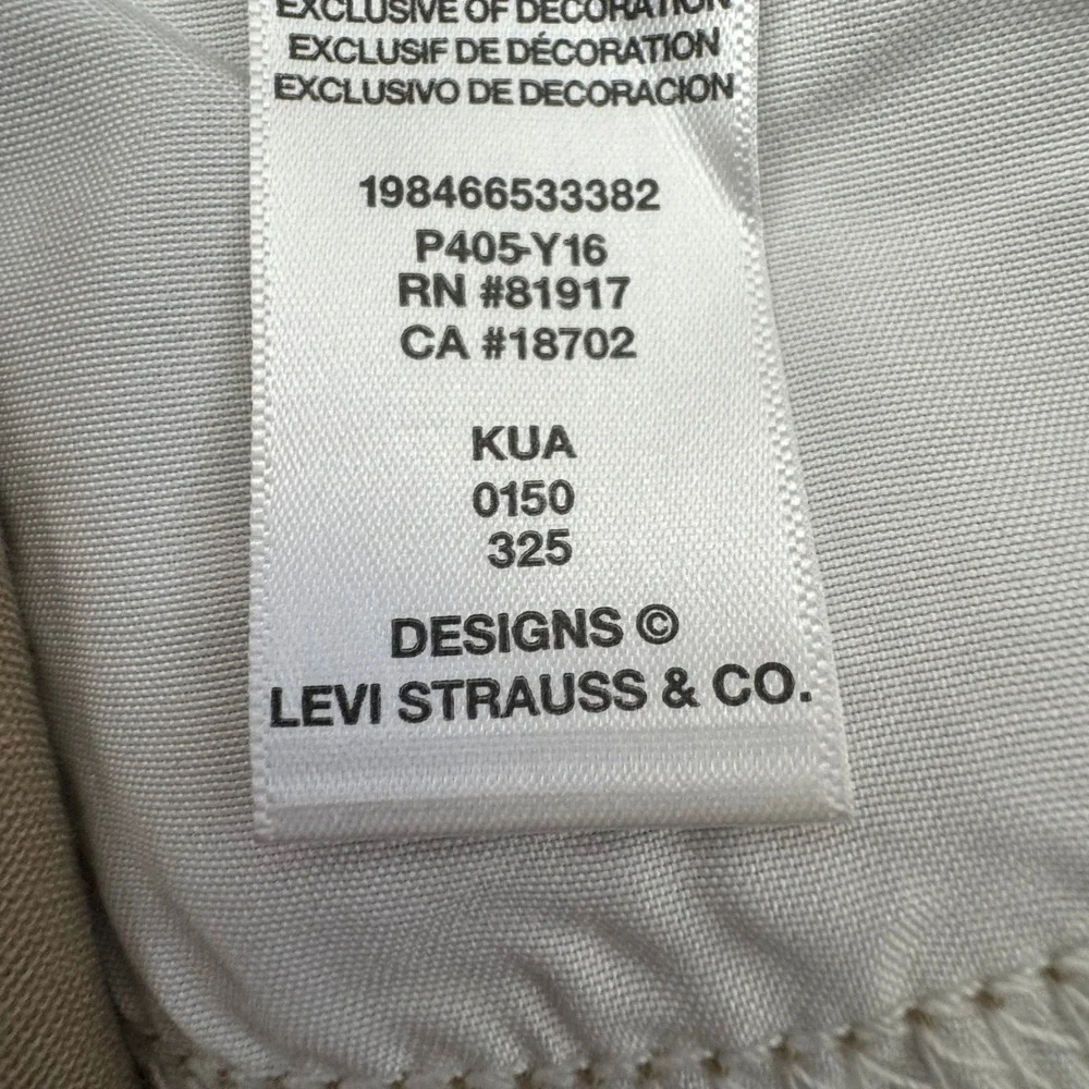 Levis Boys‎ 511 Slim Fit Stretch Adjustable Twill Pants Harvest Gold Khaki Sz 12